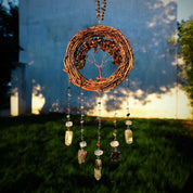 Tree of Life Crystal Suncatcher – Natural Healing Crystals for Energy, Spiritual Gifts & Peaceful Home Décor