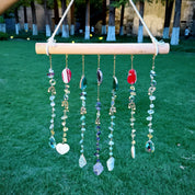 Agate Harmony Crystal Suncatcher – Healing Crystals for Energy, Spiritual Gifts & Mindful Home Décor